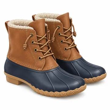 AI-generated illustration inspired by Sperry women's Saltwater boots; not an actual product photo