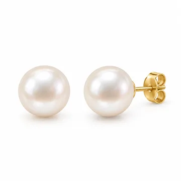AI-generated illustration inspired by PAVOI women's pearl stud earrings; not an actual product photo