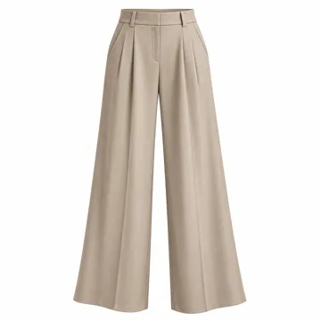AI-generated illustration inspired by Tronjori Womens High Waist Casual Wide Leg Palazzo Business Pants; not an actual product photo