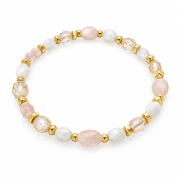 AI-generated illustration inspired by Kendra Scott Chantal beaded bracelet; not an actual product photo