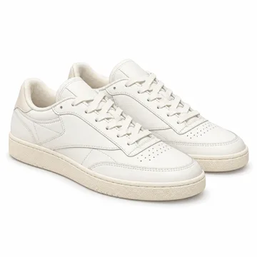 AI-generated illustration inspired by Reebok women's Club C 85 Vintage sneakers; not an actual product photo