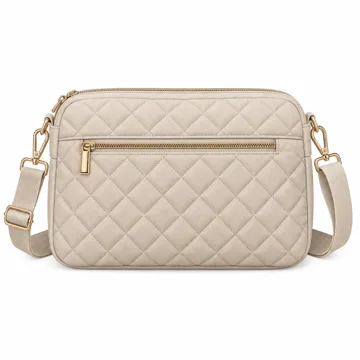 AI-generated illustration inspired by Gladdon women's quilted crossbody shoulder bag; not an actual product photo