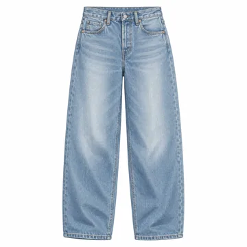 AI-generated illustration inspired by Levi's Women's 94 Baggy Jeans; not an actual product photo