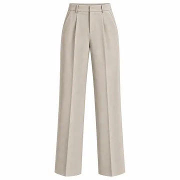 AI-generated illustration inspired by iChosy women's high-waist straight-leg dress trousers; not an actual product photo