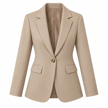 AI-generated illustration inspired by Cicy Bell women's notch-lapel long-sleeve blazer; not an actual product photo