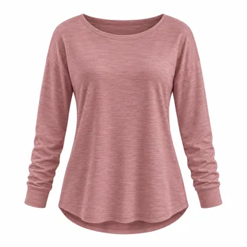 AI-generated illustration inspired by AUTOMET women's long-sleeve pullover top; not an actual product photo