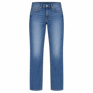 AI-generated illustration inspired by Levi's Women's 314 Shaping Straight Jeans; not an actual product photo