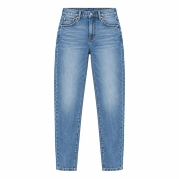 AI-generated illustration inspired by Cicy Bell women’s tapered straight-leg jeans; not an actual product photo